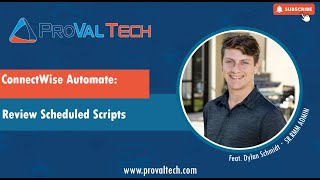 ConnectWise Automate Review Scheduled Scripts [upl. by Eittel]