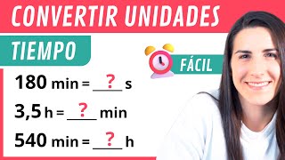 HORAS MINUTOS y SEGUNDOS ⌚ Conversión de Unidades de Tiempo [upl. by Halludba]