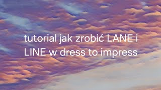 tutorial jak zrobić LANE I LINE w dress to impress I Secret roomquot [upl. by Octavia224]