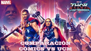 Comparación Cómics vs Ucm Thor Love and Thunder  Marvel [upl. by Marquita]