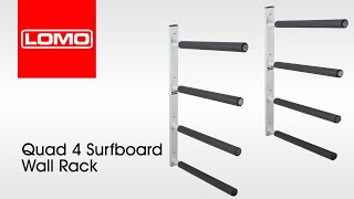 Lomo Quad 4 Surfboard Wall Rack [upl. by Hales]