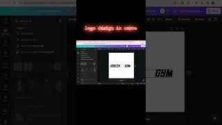 Logo Designing in Canva  Logo Designing process  Graphic designing  shorts [upl. by Atorod280]