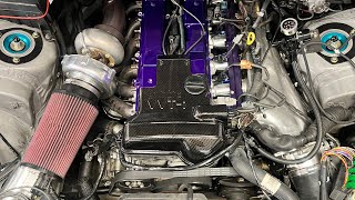 Big Turbo GS300 Does Pulls 2JZ PHR Turbo Blanket Install [upl. by Atisusej]