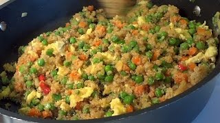 Quinoa Recipe  Quinoa Fried quotRicequot [upl. by Ybok371]