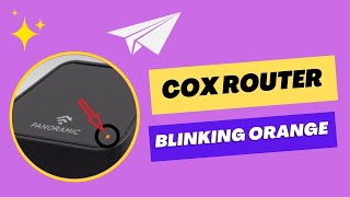 cox router blinking orange [upl. by Petulah]