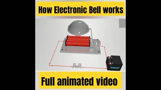 ⚡How Electronic Bell works 🛎️ electrical electrician wiring animation electronicbell shorts [upl. by Asilegna]