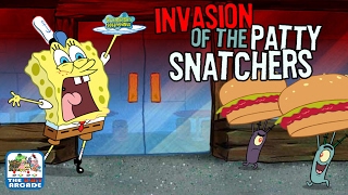 SpongeBob SquarePants Invasion of the Patty Snatchers  Chum Bots Everywhere Nickelodeon Games [upl. by Aihsik890]