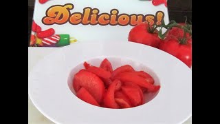 La bonne vinaigrette pour salade de tomates [upl. by Suzzy190]