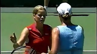 Kim Clijsters vs Lindsay Davenport 2003 San Diego SF Highlights [upl. by Tniassuot]