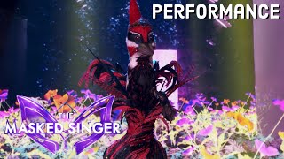 Woodpecker sings “Flowers” by Miley Cyrus  THE MASKED SINGER  SEASON 12 [upl. by Essilem]