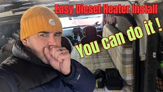 All in one DIESEL HEATER install Easy and you can do it [upl. by Beaufort]