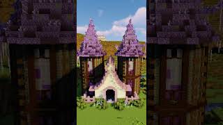 A Fantasy House at Amethyst  Minecraft Build Preview Day Version shorts minecraft [upl. by Neivad]