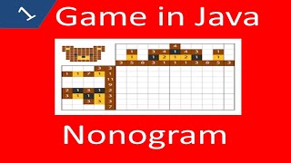 برجمة ألعاب باستخدام جافا Make a Nonogram Game using java swing part 1 [upl. by Catha]