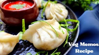 Veg Momos Recipe  Momo Recipe  How To Make Veg Momos At Home  No Onion No Garlic Momo Recipe [upl. by Janel]