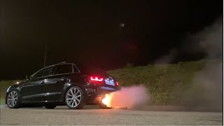 Audi A1 20TDI Stage 3 Hardcore Flame Popcorn Rev Limiter  GTB2260  Intercooler [upl. by Nerb]