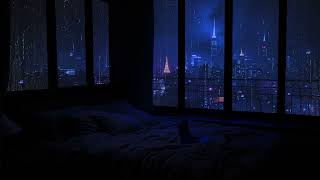 Relaxing Sound of Rain in the Dark Bedroom  No Ads 🌧️ Rain Sounds for Sleep  Study Meditation [upl. by Mcspadden917]