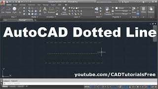 How to Draw Dotted Line in AutoCAD [upl. by Ahsinert]