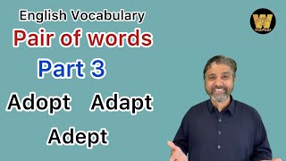 English Vocabulary Pair of words Part 3 [upl. by Dnamron]