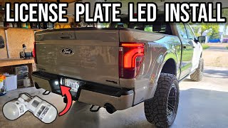 20212024 F150 License Plate LED Install [upl. by Yerhcaz]