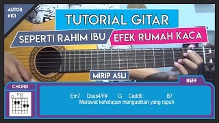 Tutorial Gitar SEPERTI RAHIM IBU  EFEK RUMAH KACA VERSI ASLI LENGKAP [upl. by Patrice]