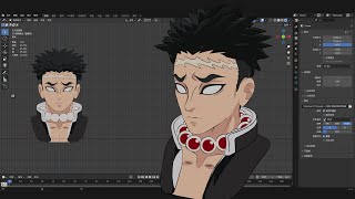 How to create anime characters in Blender [upl. by Nerak]