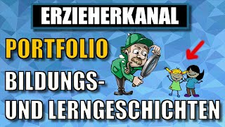 Portfolio amp Bildungs und Lerngeschichten im Kindergarten leicht erklärt  ERZIEHERKANAL [upl. by Ocirled148]