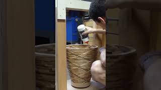 A 5000 Pieces Vase woodturning woodworking diy [upl. by Marthena]