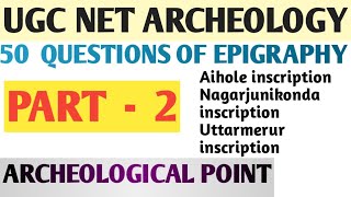 50 most important epigraphy questions Part 2 Archeological Point [upl. by Adda]