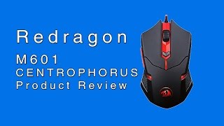 Redragon M601 CENTROPHORUS 2000 DPI Optical Gaming Mouse Review [upl. by Yecart]