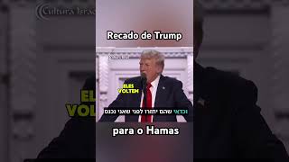 Trump fala sobre os sequestrados israel hebraico [upl. by Finbur]