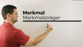 Merkmal Merkmalsträger Merkmalsausprägung Statistik  Mathe by Daniel Jung [upl. by Dahsar]