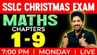 SSLC Maths Christmas Exam  Maths All Chapters in One Live  Exam Winner SSLC [upl. by Rastus409]