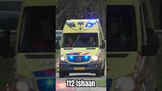 rijopleiding ambulance 09523 met spoed naar het UMC utrecht 112 [upl. by Linda678]