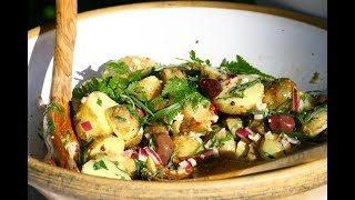 Potatoes salad with mushrooms [upl. by Aicnom]