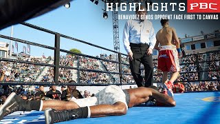 David Benavidez KOs opponent sending him face first to the canvas [upl. by Camellia]