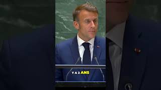 Le discours de Macron à lONU qui laisse tout le monde sans voix 😮🗣️ [upl. by Rogergcam406]