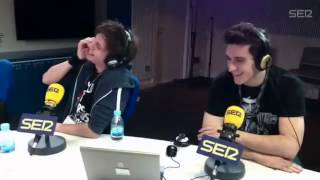 Entrevista a elrubius y mangel en cadena ser video [upl. by Gaivn239]