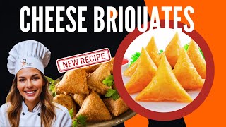 Easy Homemade Cheese Briouate  Moroccan Food [upl. by Semajwerdna]