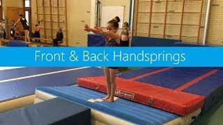 Front amp Back Handspring » Acrobatics Airtracks [upl. by Uhile]