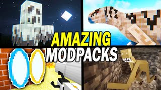 BEST Minecraft Modpacks You NEED to Play Now MEGA LIST [upl. by Mabelle232]