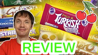 Frys Turkish Delight Cherry Flavour Review [upl. by Nhguavahs]