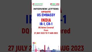 Interview Letters Update for US Embassy INDIA immigration shorts usimmigration india [upl. by Ricoriki262]