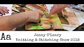 Learn How To  Use Wax and Discharge Colour with Jenny OLeary  Mixed Media Artist [upl. by Perpetua160]