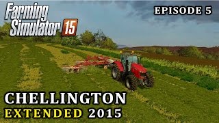 Lets Play Farming Simulator 15  Chellington Extended  Episode 5 [upl. by Nohshan]