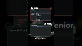 Junior Vs SeniorNoob Vs Pro frontend developer 😂😂 programming webdevelopment coding html css [upl. by Ecenahs786]