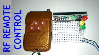 RF Remote Controller and Receiver Testing  2262 amp 2272 IC [upl. by Salguod]