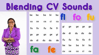 Blending Two Letters Level 1C  Consonant and Vowel  Short sound vowels  Phonics Instruction [upl. by Hailey]