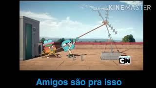 O Incrível Mundo De Gumball  Música de Sobrevivência Normal e Versão O Anuário de Darwin  Letra [upl. by Letniuq911]