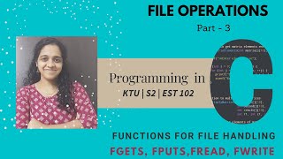 Video 57 File handling  Part 3 [upl. by Asilem]