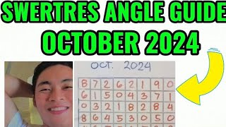 MONTHLY SWERTRES ANGLE GUIDE OCTOBER 2024  3D LOTTO  3D NATIONAL AND ALL STL SWER3  LuzVisMin [upl. by Ettelra]